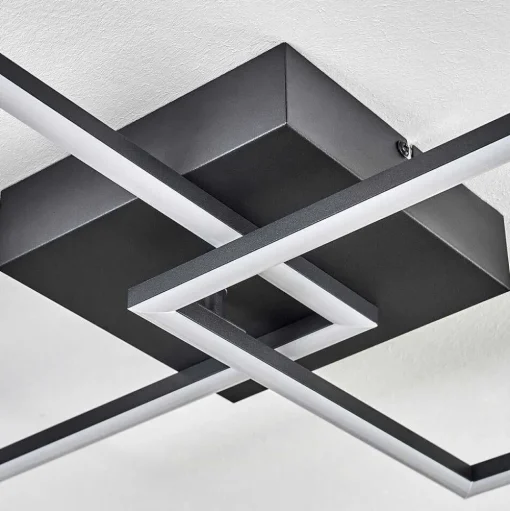 Plafonnier Obo Led Noir, 1 Lumiere