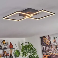 Plafonnier Obo Led Noir, 1 Lumiere