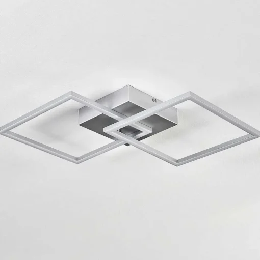 Plafonnier Obo Led Titane, 1 Lumiere