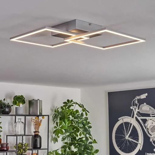 Plafonnier Obo Led Titane, 1 Lumiere