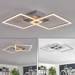 Plafonnier Obo Led Titane, 1 Lumiere