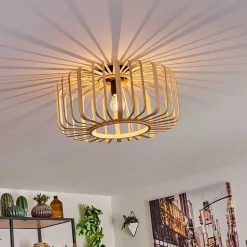 Plafonnier Oravi Bois Clair, 1 Lumiere