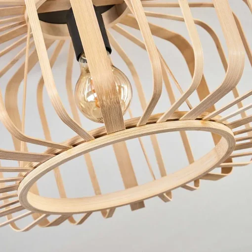 Plafonnier Oravi Bois Clair, 1 Lumiere