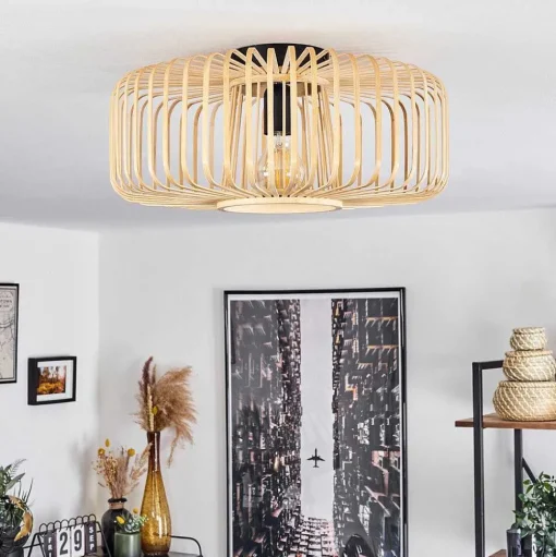 Plafonnier Oravi Ecru, 1 Lumiere