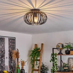 Plafonnier Oravi Noir, 1 Lumiere
