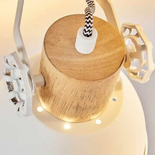 Plafonnier Orny Brun, Blanc, 1 Lumiere