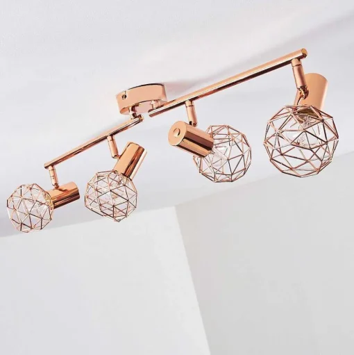 Plafonnier Palmira Cuivre, 4 Lumieres