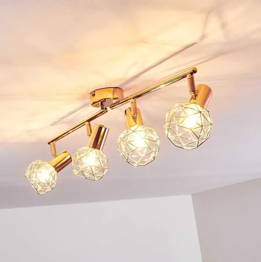 Plafonnier Palmira Cuivre, 4 Lumieres