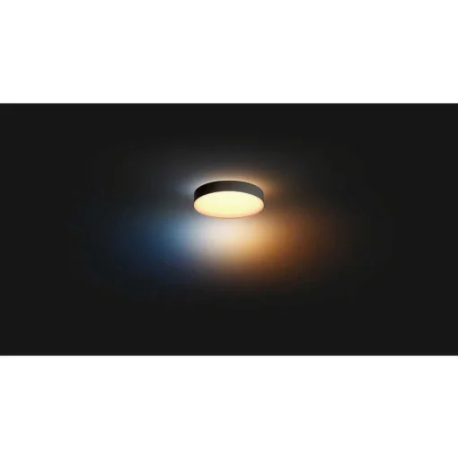 Plafonnier Philips Hue Enrave Led Noir, 1 Lumiere, Telecommandes