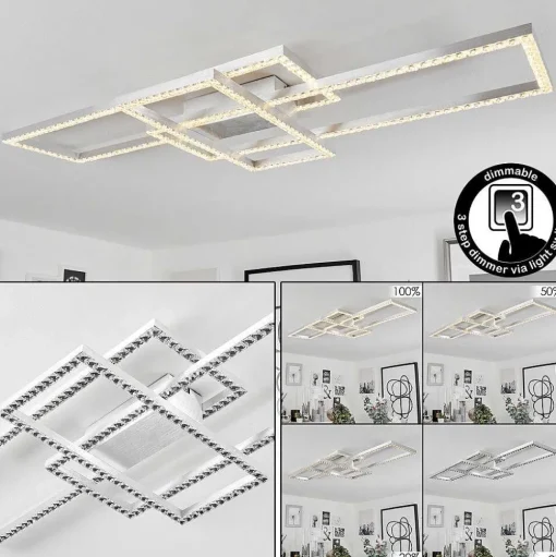 Plafonnier Serranos Led Aluminium, 1 Lumiere