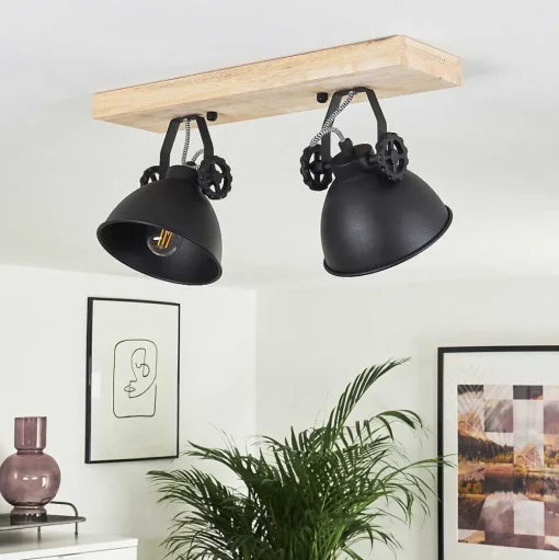 Plafonnier Svanfolk Bois Clair, 2 Lumieres