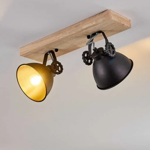 Plafonnier Svanfolk Bois Clair, 2 Lumieres
