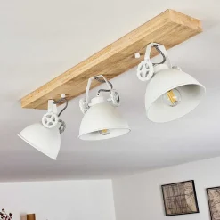 Plafonnier Svanfolk Brun, Blanc, 3 Lumieres
