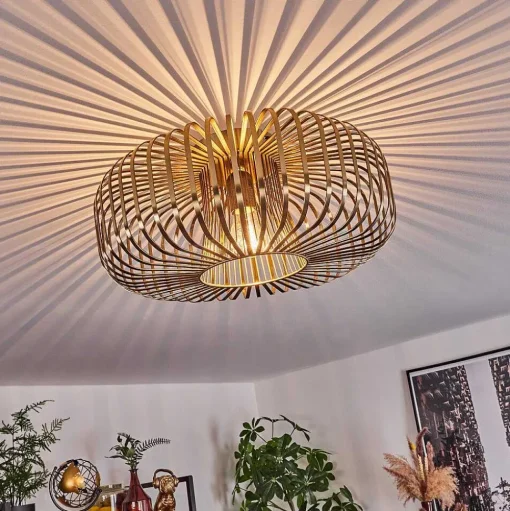 Plafonnier Wemude Vieux Laiton, 1 Lumiere