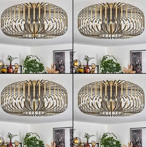 Plafonnier Wemude Vieux Laiton, 1 Lumiere
