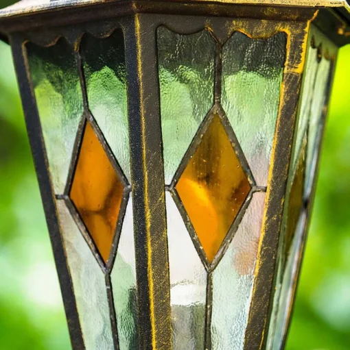 Reverbere Antibes Brun Dore, 1 Lumiere