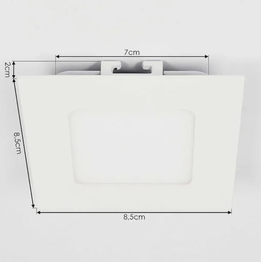 Spot Encastrable Finsrud Led Blanc, 1 Lumiere