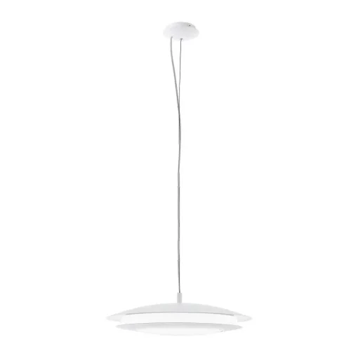 Suspension Eglo Connect Moneva-C Led Blanc, 1 Lumiere, Changeur De Couleurs