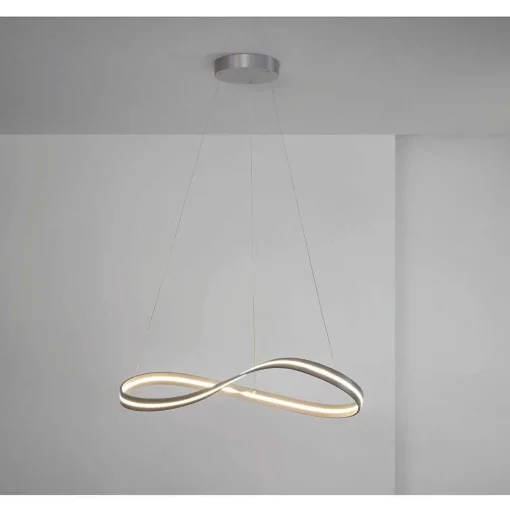 Suspension Escale Infinity Led Nickel Mat, 1 Lumiere