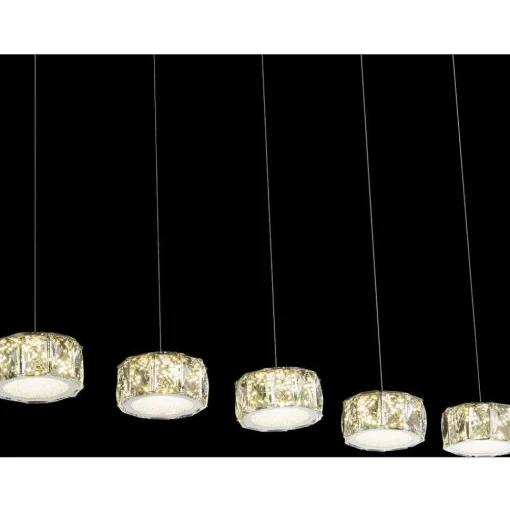 Suspension Globo Amur Led Chrome, 1 Lumiere