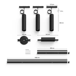 Suspension Kit De Base X 3 Philips Hue Perifo Led Noir, 3 Lumieres, Changeur De Couleurs