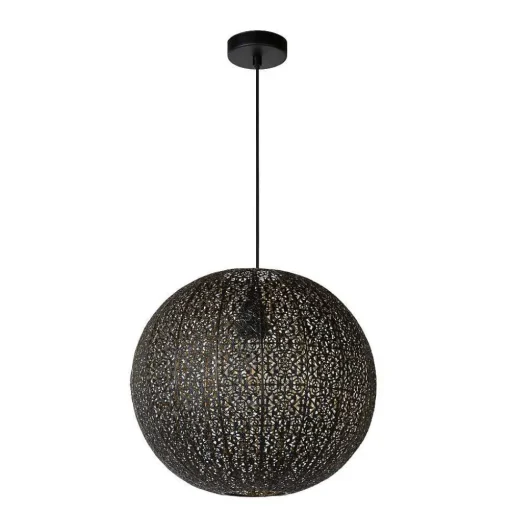 Suspension Lucide Tahar Noir, 1 Lumiere