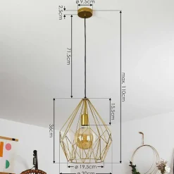 Suspension Marang Or, 1 Lumiere