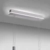Suspension Paul-Neuhaus Q-Etienne Led Acier Brosse, 3 Lumieres, Telecommandes